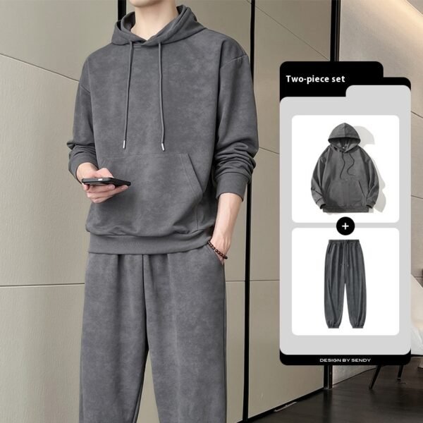 Men's Hooded Sweater Set Casual All-matching - Image 3