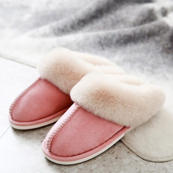 Suede cotton slippers - Image 6