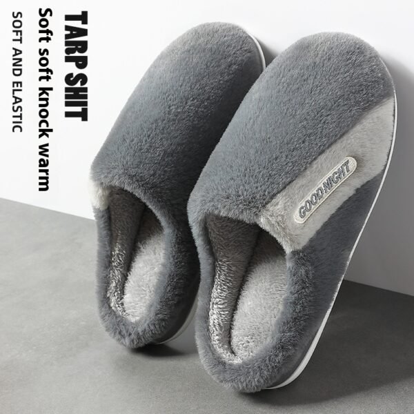 Men's Non-slip Warm Indoor Cotton Slippers Cotton Slippers - Image 5