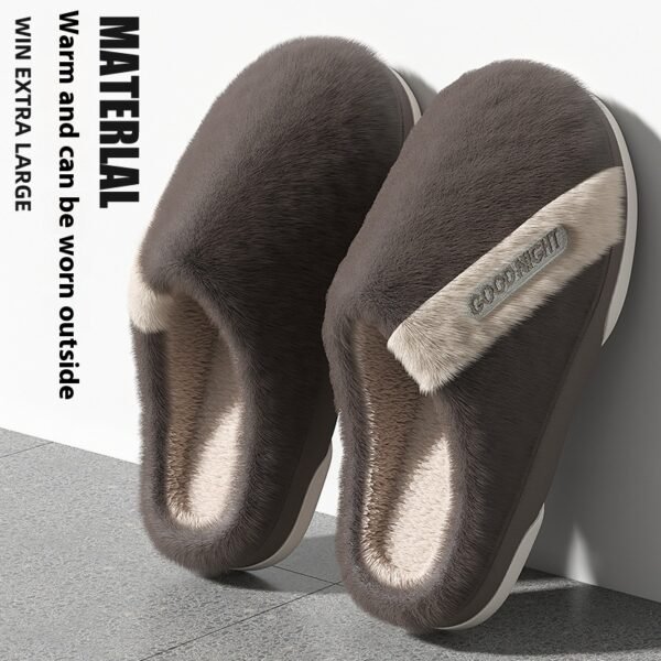 Men's Non-slip Warm Indoor Cotton Slippers Cotton Slippers - Image 4